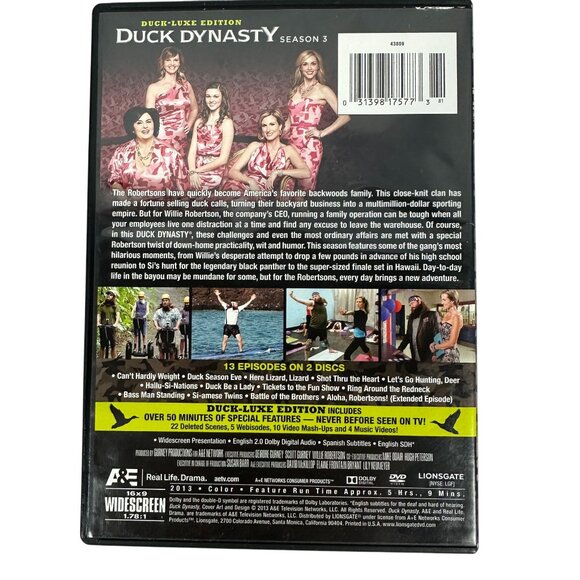 Duck Dynasty Season 3 2 Disc Duck Luxe Edition 2013 Reality TV Lionsgate A&E - Picture 2 of 8